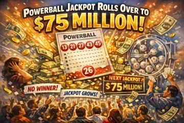 Powerball Jackpot Rolls Over to $75 Million After No Top Winner Emerges